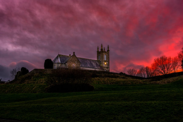 St Patrick's Church of Ireland at Sunset