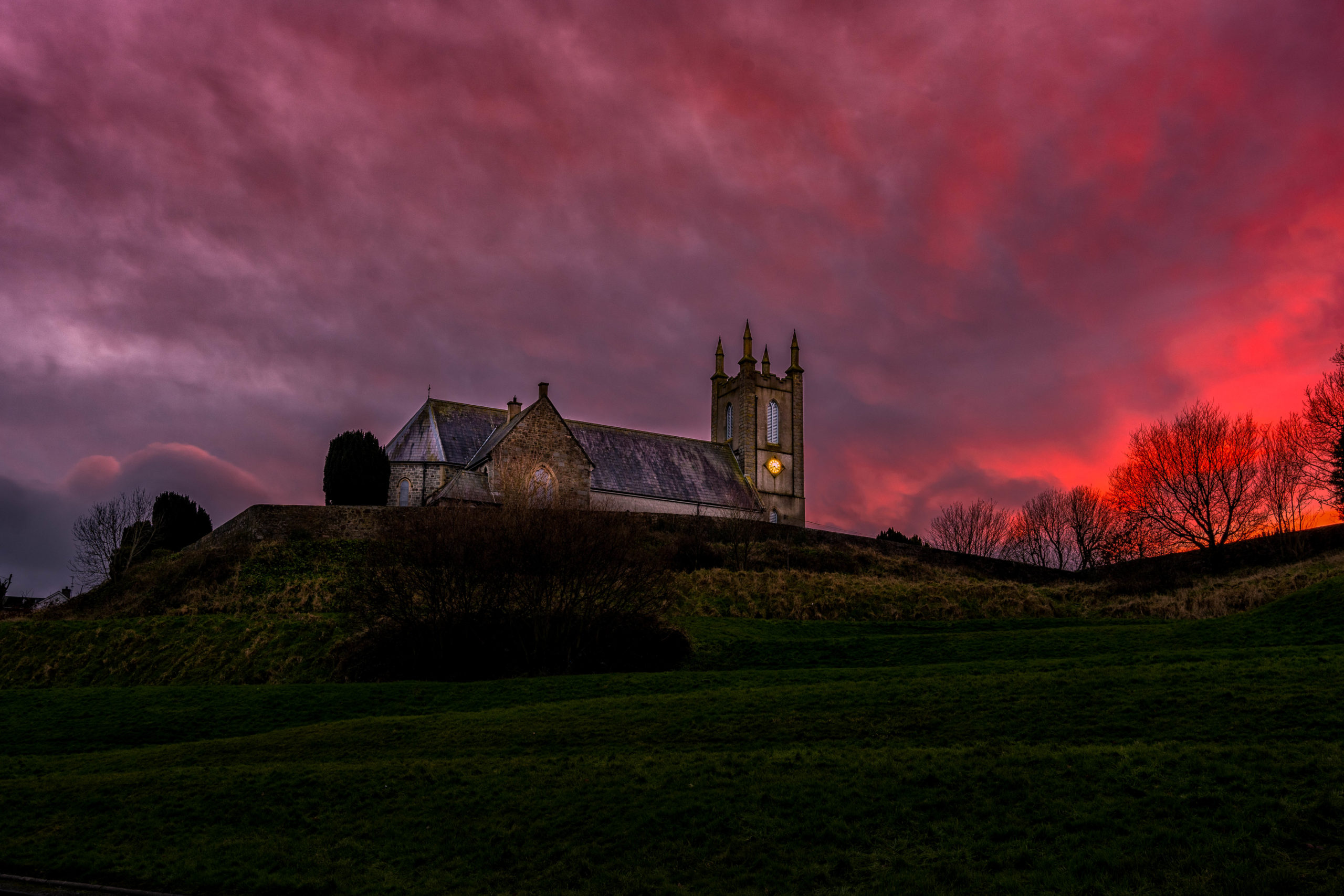 St Patrick’s Church Newry at Sunset